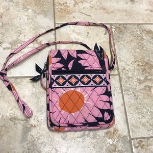 Vera Bradley Pink Sunflowers Messenger Bag